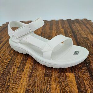 Teva Hurricane Drift Women's Sz 10 US EVA Rubber White Sandals 1102390